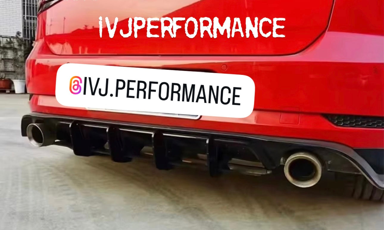 💥 DIFUSOR TRASERO ESTILO GOLF GTI TCR – VÁLIDO PARA GOLF 7.5 / MK7.5 💥