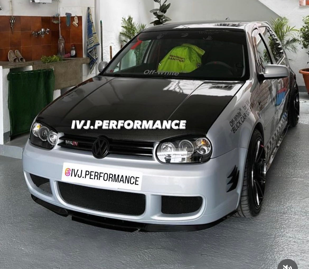 LIP DELANTERO GOLF MK4 NEGRO BRILLO