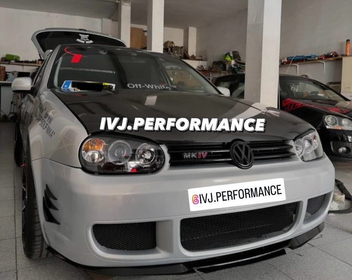 LIP DELANTERO GOLF MK4 NEGRO BRILLO