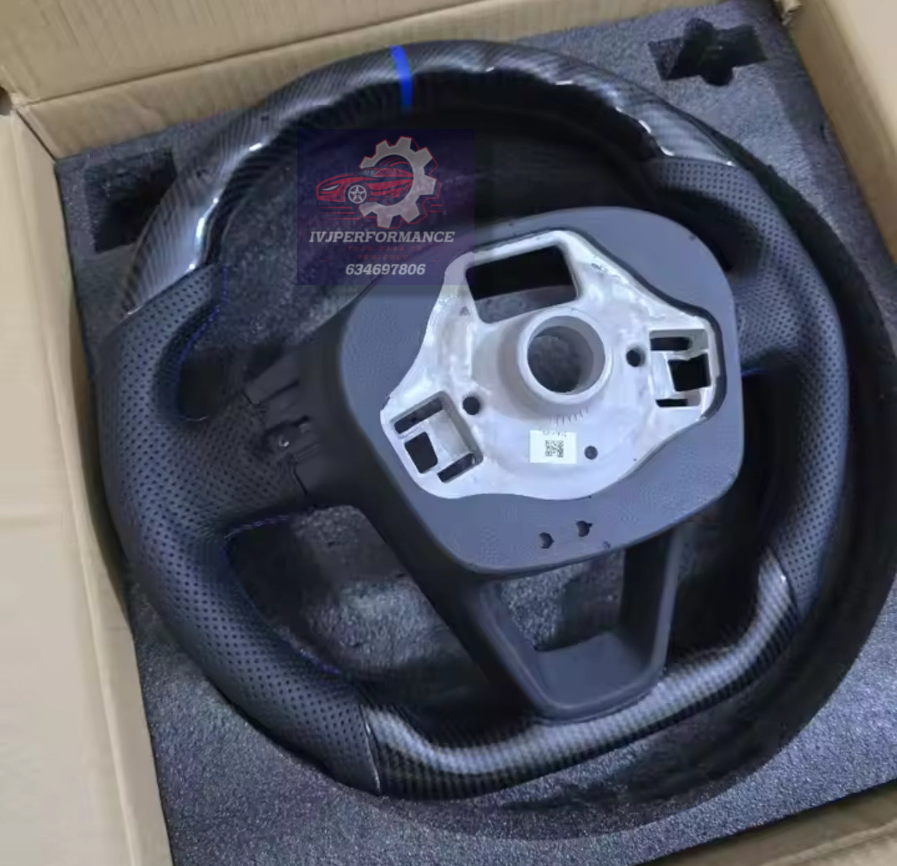 Volante Seat leon 5f mk3 CARBONO + Cuero