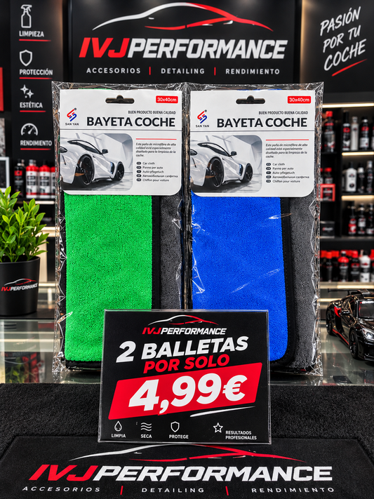 Bayetas Microfibra coche PACK 2