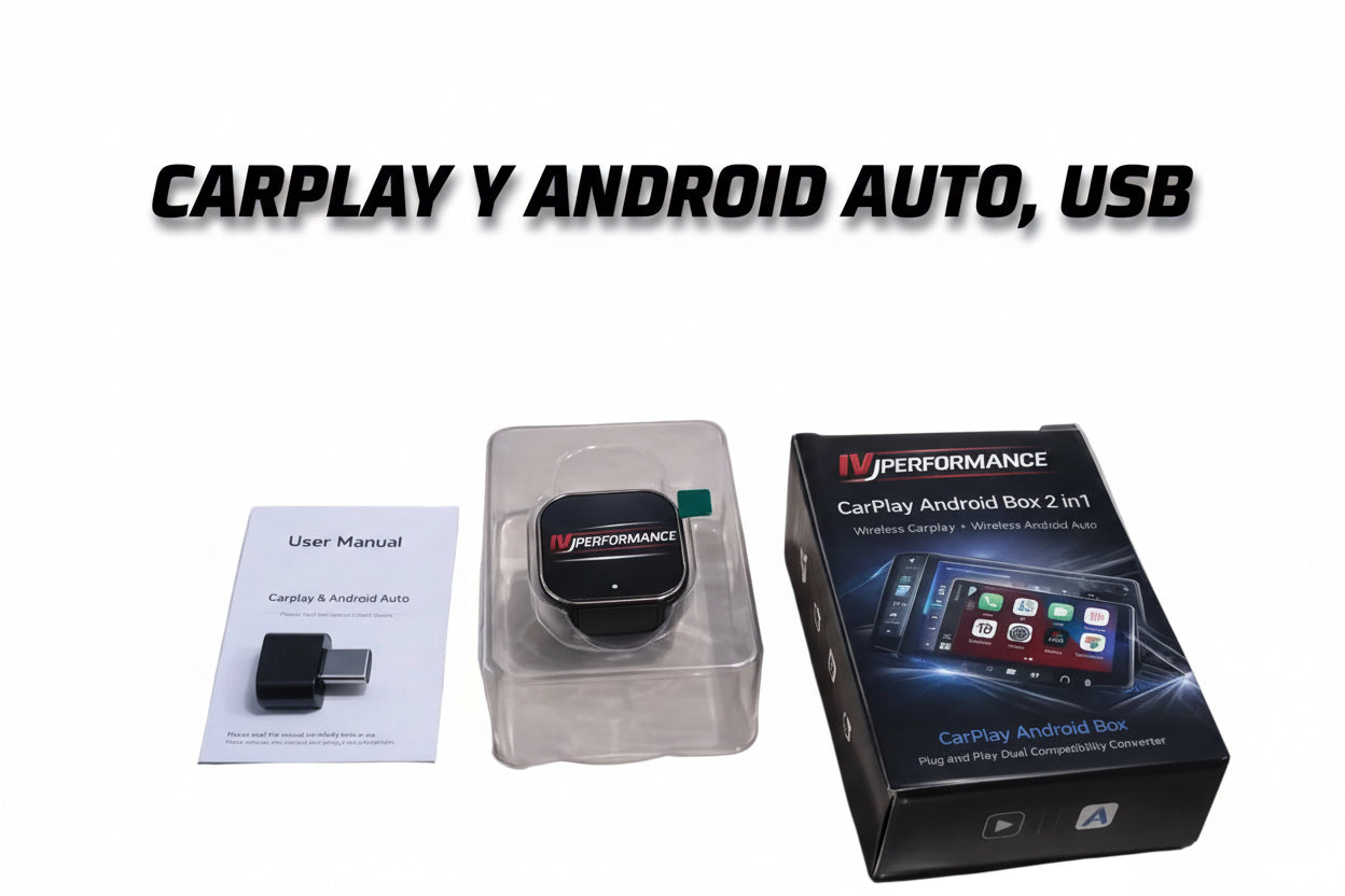 Adaptador inalámbrico 2 en 1 Android auto CarPlay 📲