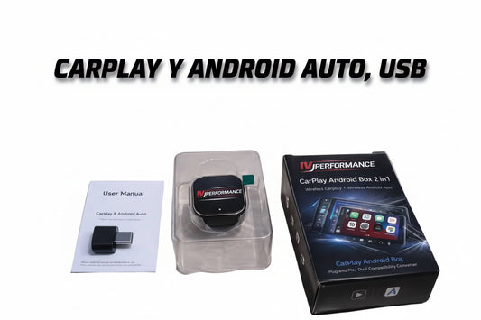 Adaptador inalámbrico 2 en 1 Android auto CarPlay 📲