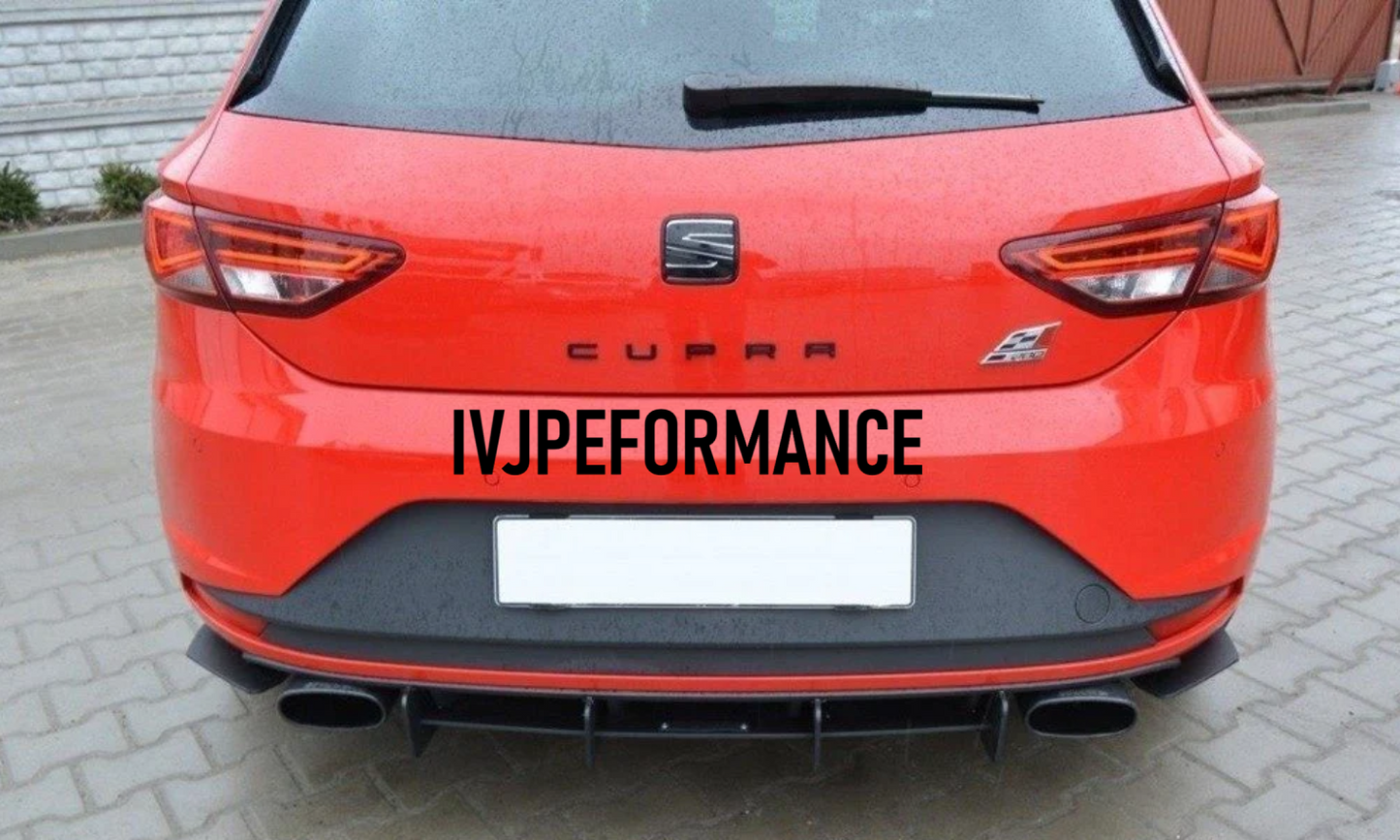 Añadido Difusor Tipo MAXTON Seat Leon Cupra mk3 (2012-2016)