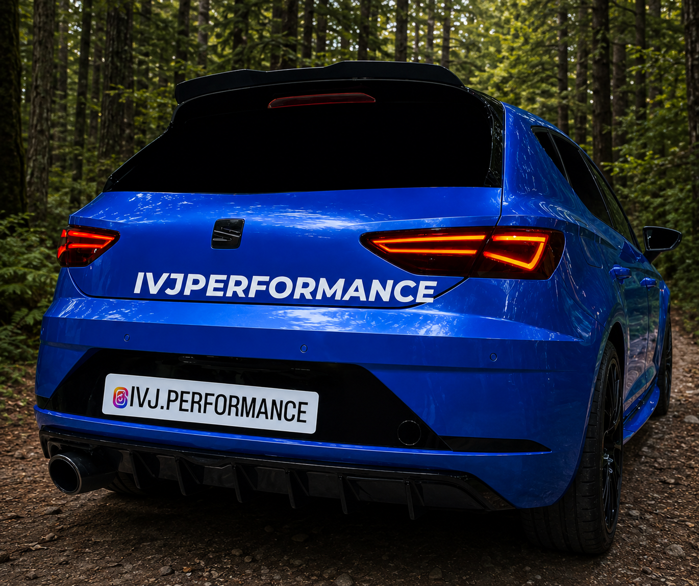 DIFUSOR TRASERO SEAT LEON MK3 5F ( 1 SOLO ESCAPE )