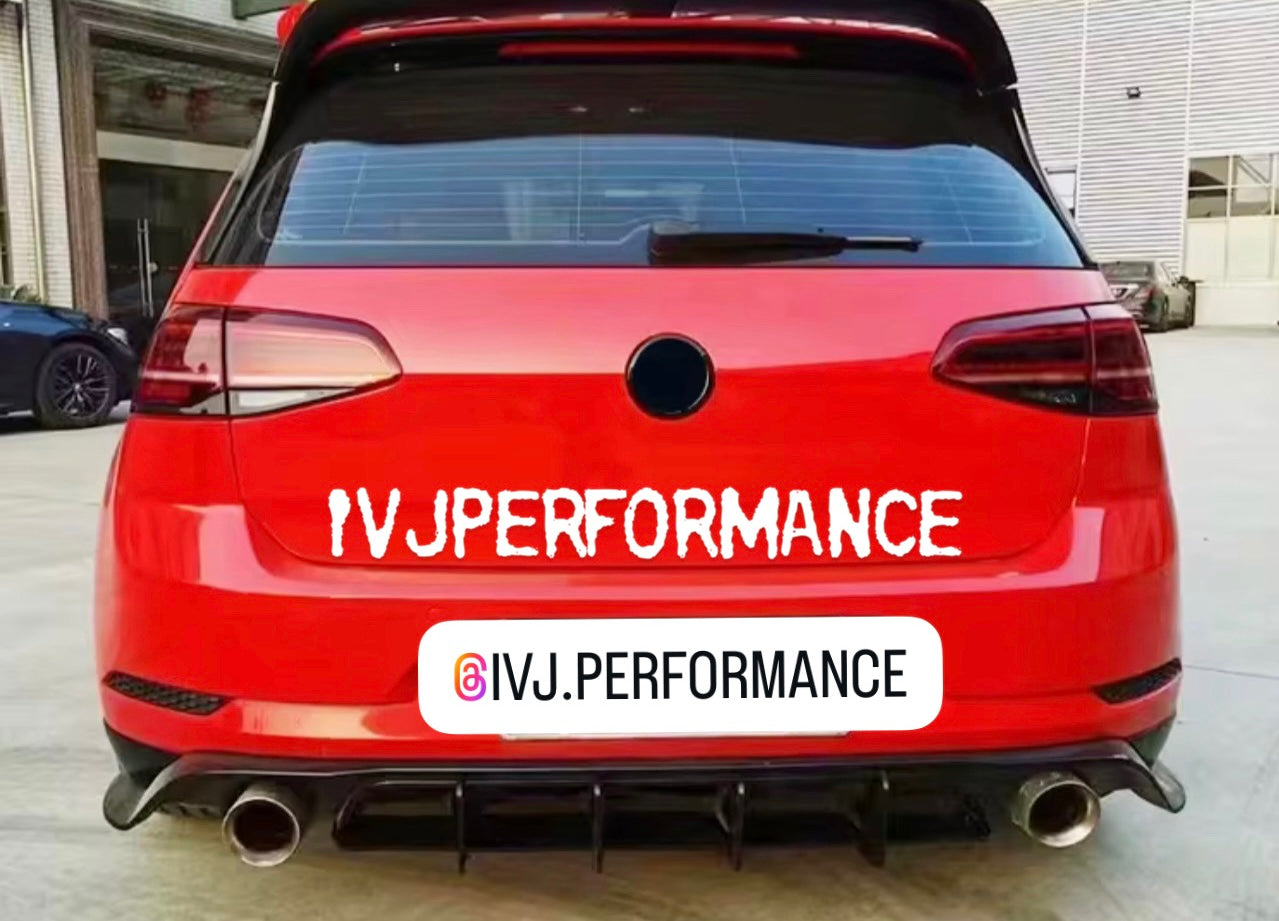 💥 DIFUSOR TRASERO ESTILO GOLF GTI TCR – VÁLIDO PARA GOLF 7.5 / MK7.5 💥
