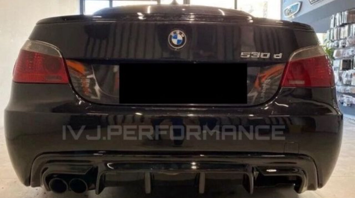 DIFUSOR TRASERO BMW E60 M5 DOBLE ESCAPE  2003-2010
